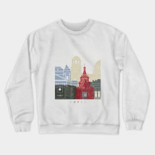 Sofia skyline poster Crewneck Sweatshirt